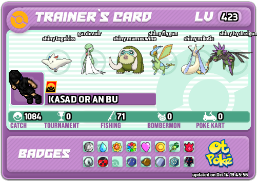 KASAD OR AN BU Card otPokemon.com
