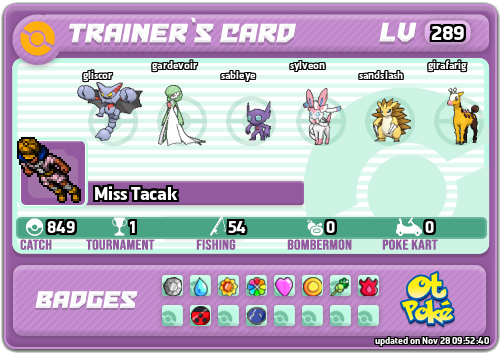 Miss Tacak Card otPokemon.com