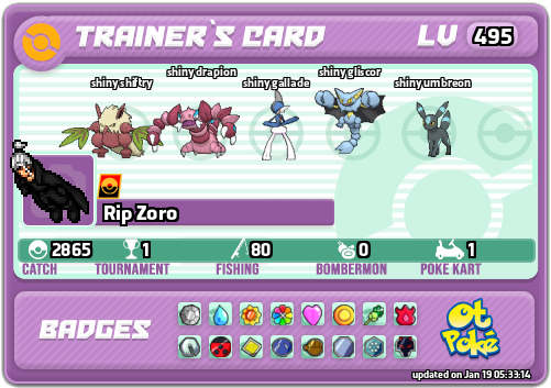 Rip Zoro Card otPokemon.com