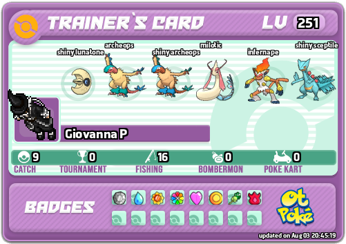 Giovanna P Card otPokemon.com