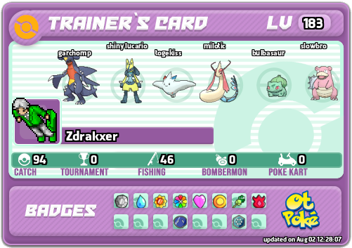Zdrakxer Card otPokemon.com