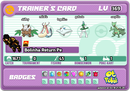 Bolinha Return Pe Card otPokemon.com