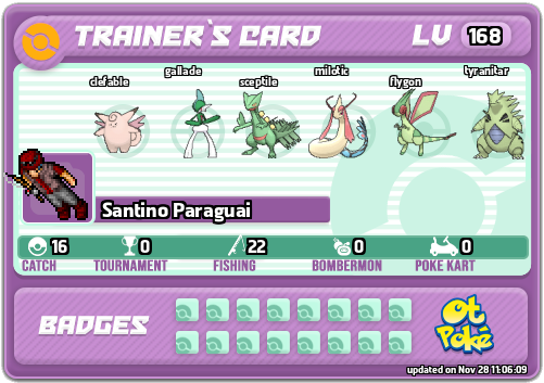 Santino Paraguai Card otPokemon.com