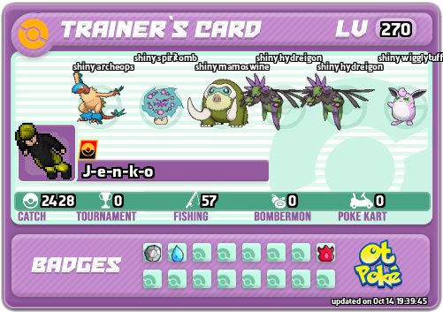 J-e-n-k-o Card otPokemon.com