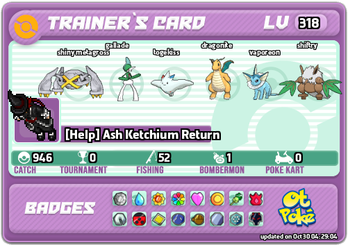 [Help] Ash Ketchium Return Card otPokemon.com