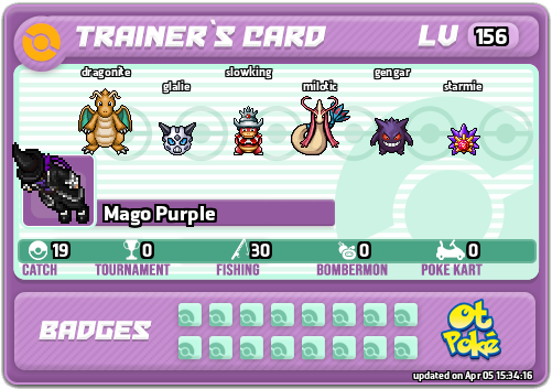 Mago Purple Card otPokemon.com