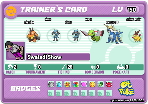 Swatedi Show Card otPokemon.com