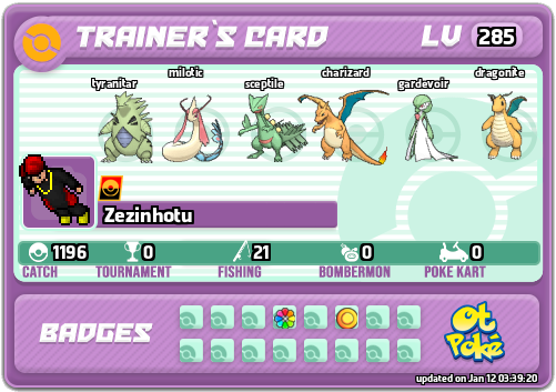 Zezinhotu Card otPokemon.com