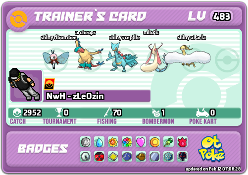 NwH - zLeOzin Card otPokemon.com