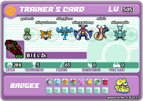 B I E L Zk Card otPokemon.com